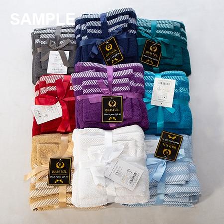 3PCE TOWEL SETS WITH RIBBON