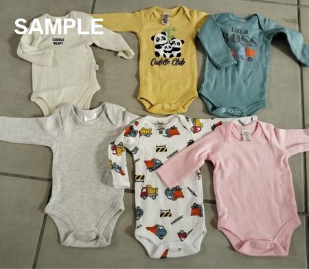 INF BABY ASSTD LSLV PTD BODYVESTS