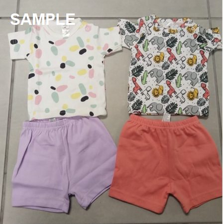 INF GIRLS SSLV TEE W SHORT SET