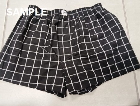 MNS BLK BRANDED BOXER SHORTS UB6125
