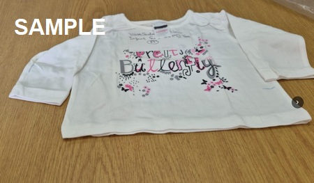 INF GIRLS ASSTD LSLVE PTD TEES