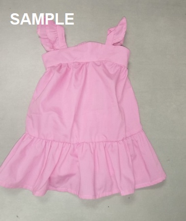 TODD GIRLS WOVEN PINK DRESS SUH0704