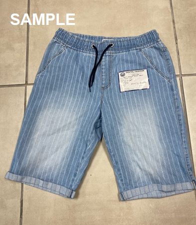 MNS STRIPE DENIM SHORTS JONY04
